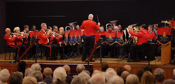 Militart band in concert formation